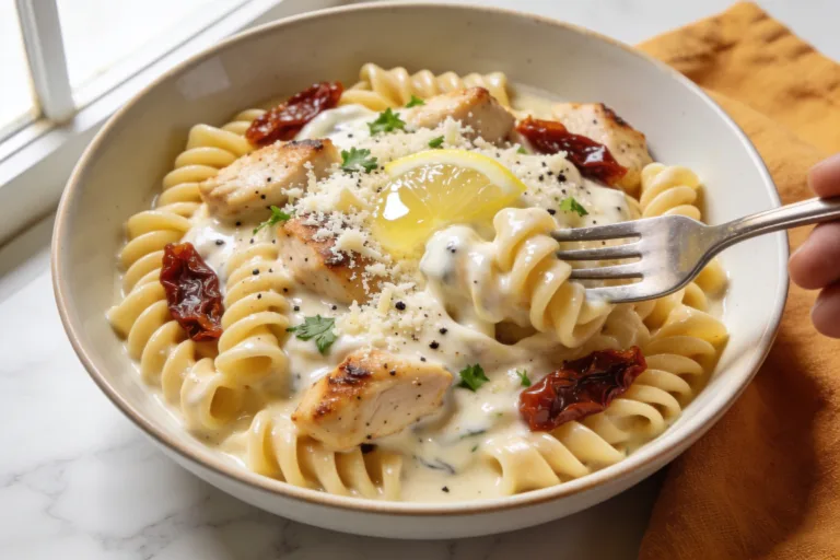 High Protein Creamy Italian Chicken Pasta