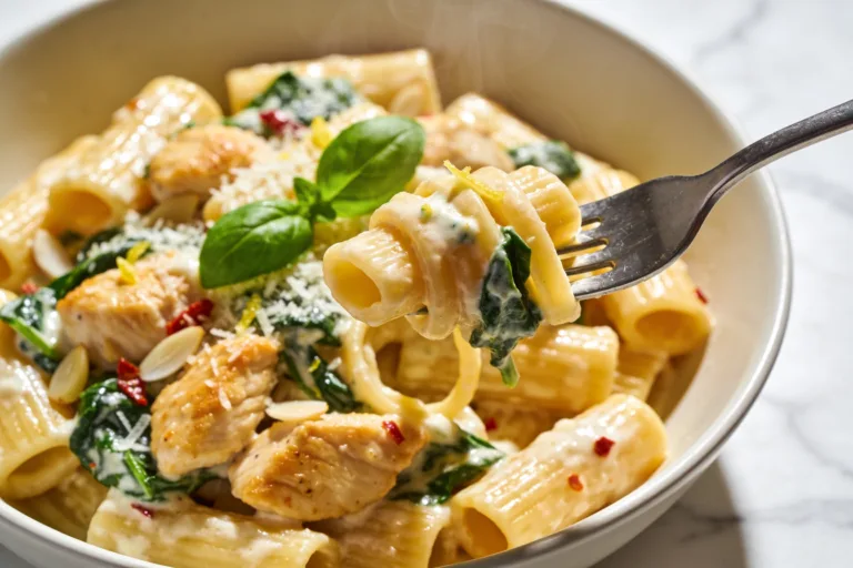 High Protein Chicken Ricotta Pasta