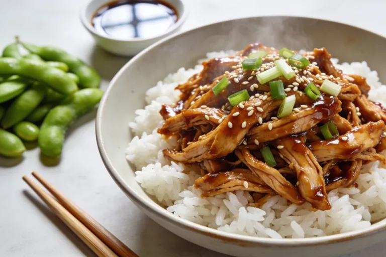 High Protein Crockpot Teriyaki Chicken