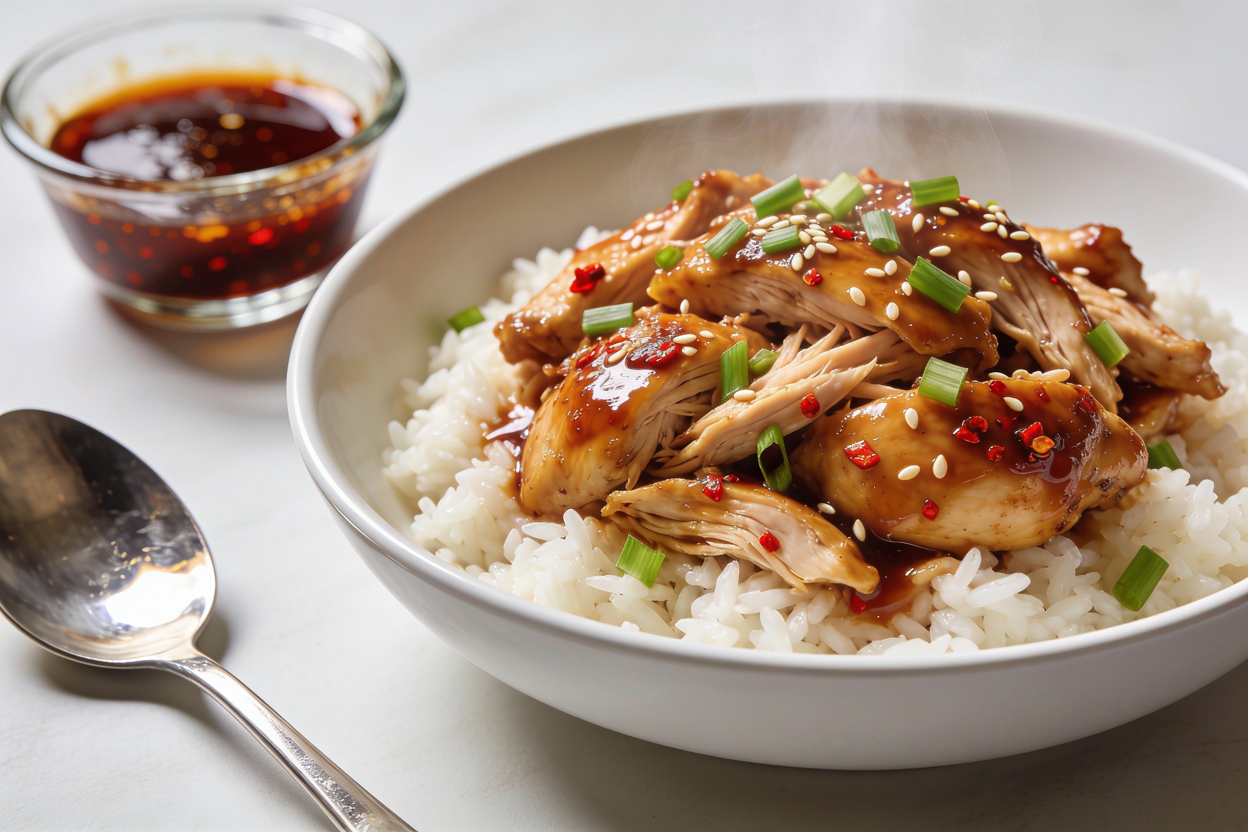 High Protein Crockpot Honey Garlic Chicken