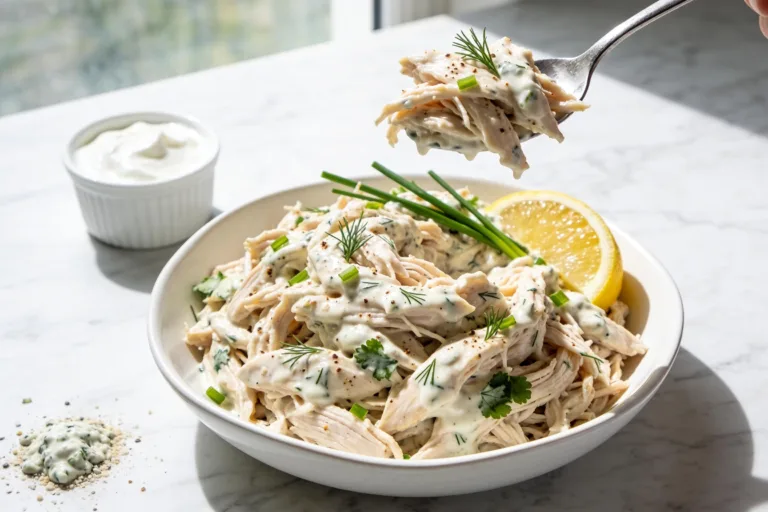 High Protein Crockpot Ranch Chicken