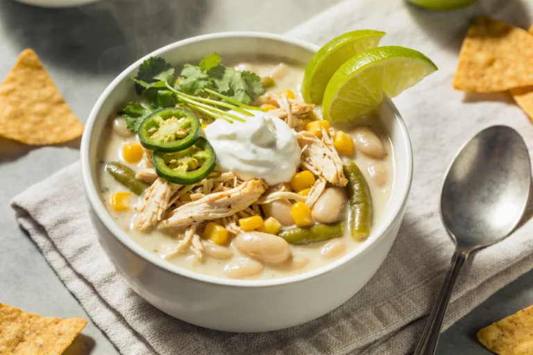 High Protein Rotisserie Chicken White Chili