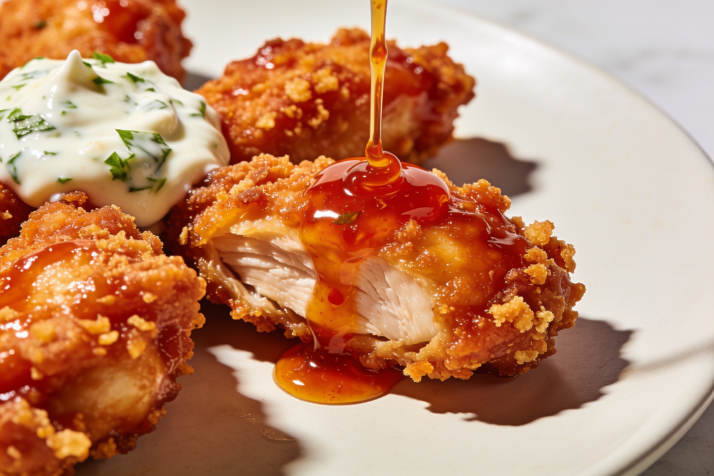 High Protein Air Fryer Bang Bang Chicken