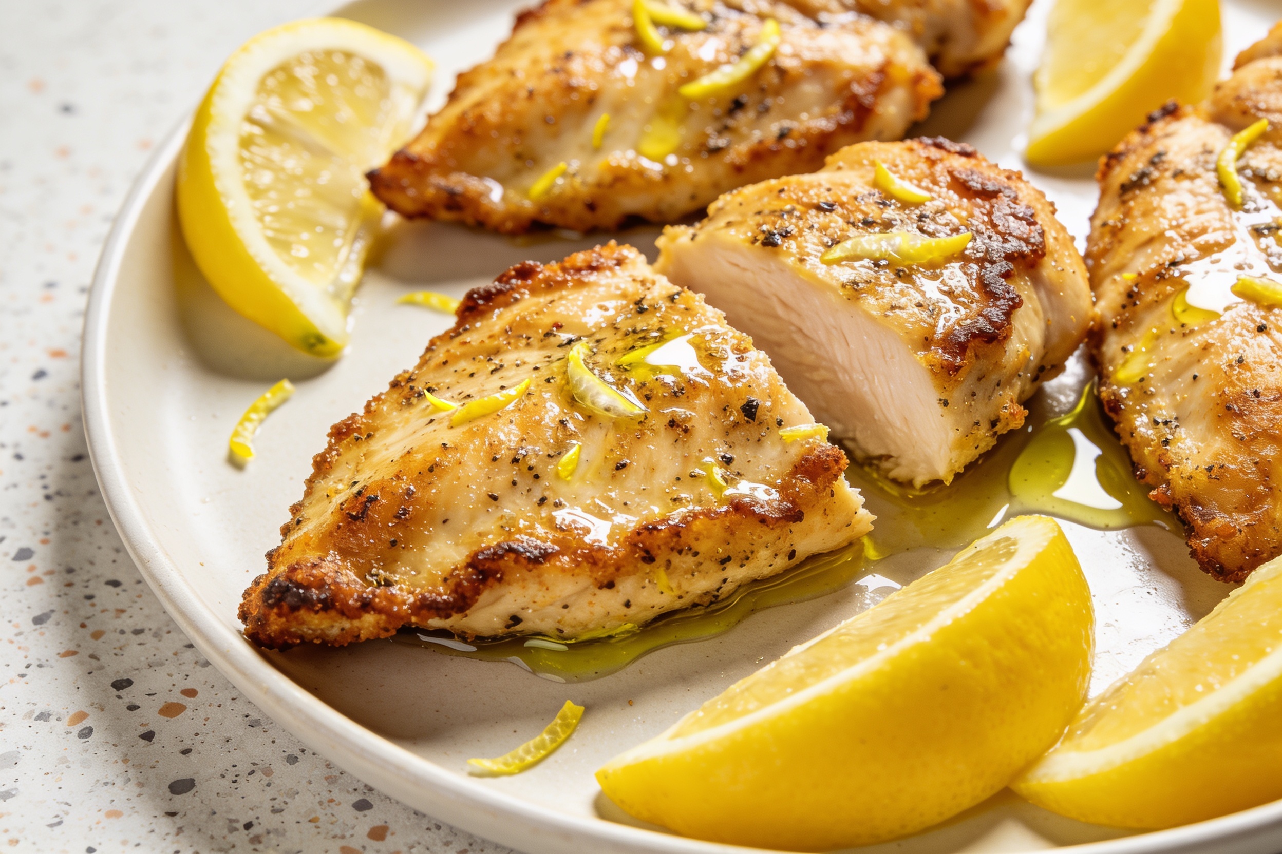 High Protein Air Fryer Lemon Pepper Chicken