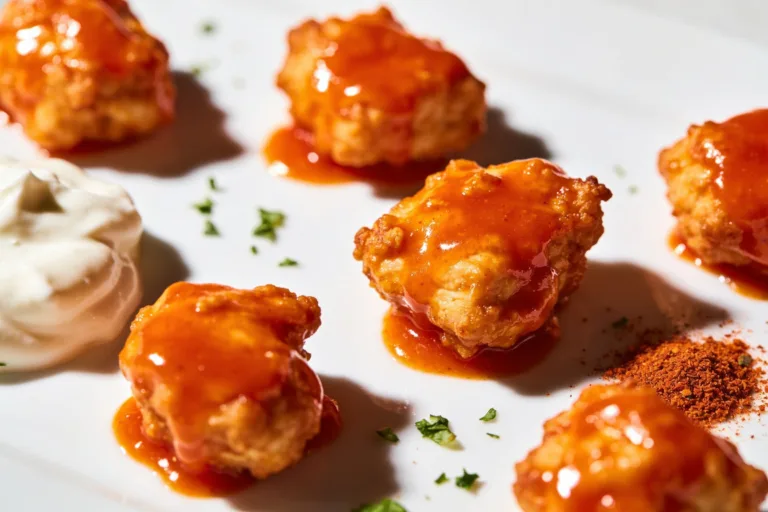 High Protein Air Fryer Buffalo Chicken Bites