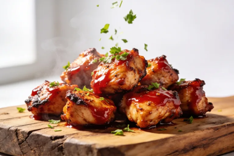 High Protein Air Fryer BBQ Chicken Bites