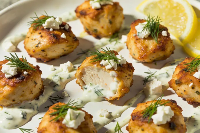 High Protein Air Fryer Greek Chicken Bites
