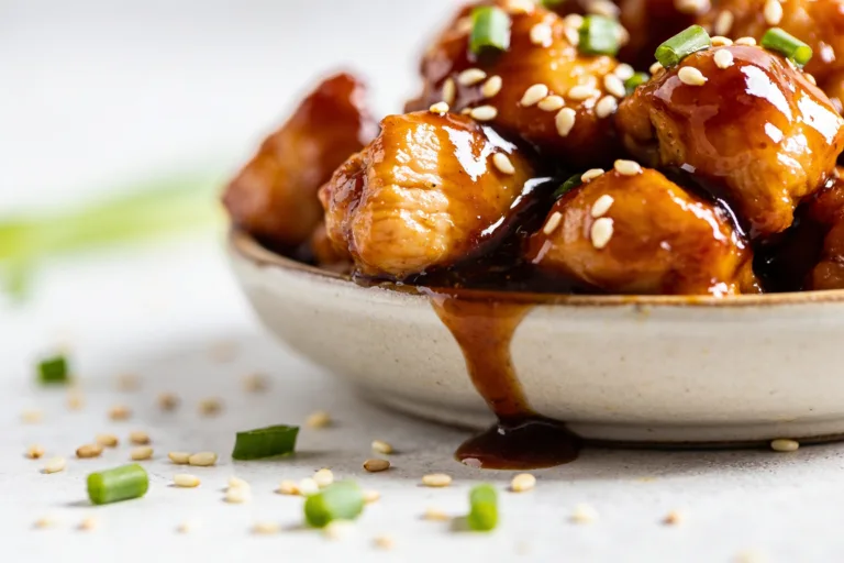 High Protein Air Fryer Sticky Asian Chicken