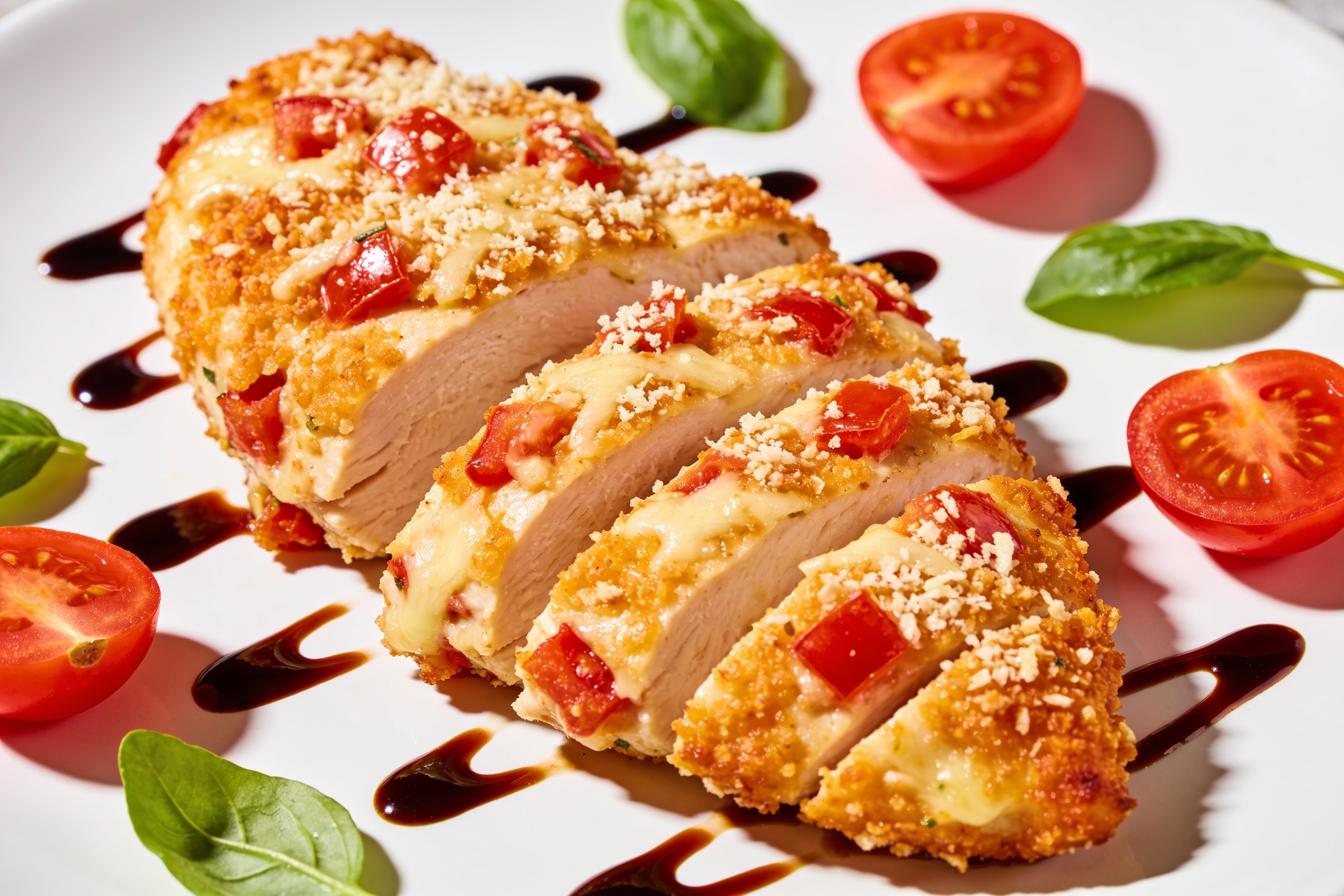 High Protein Air Fryer Bruschetta Chicken