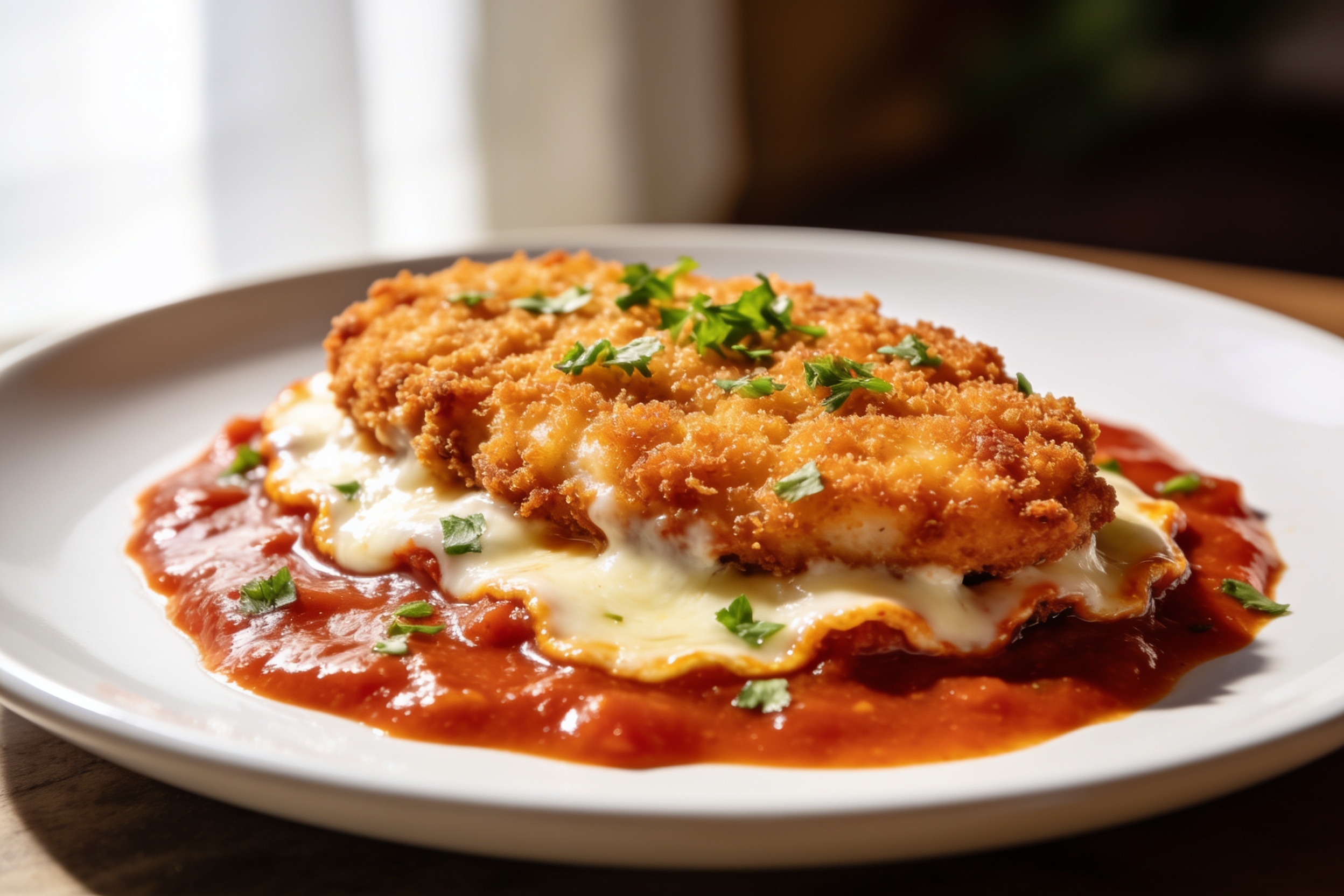 High Protein Air Fryer Chicken Parmesan