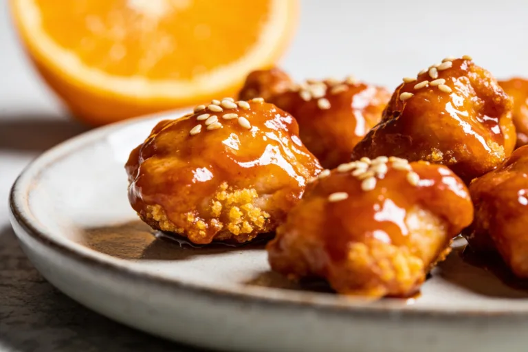 High Protein Air Fryer Orange Chicken