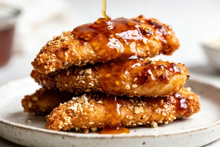 High Protein Air Fryer Hot Honey Chicken Tenders