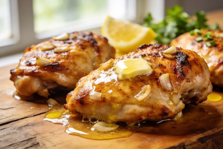 High Protein Garlic Butter Chicken Thighs