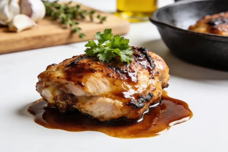 High Protein Balsamic Chicken Thighs